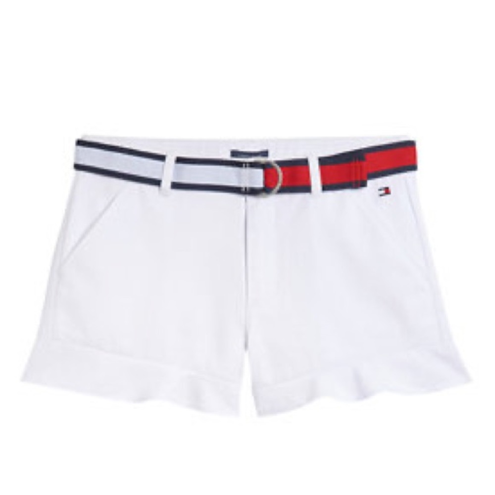 Tommy Hilfiger Girls Ruffle Trim Shorts